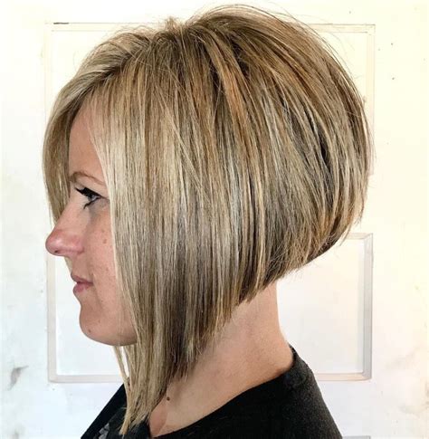 bob haircut stacked angled